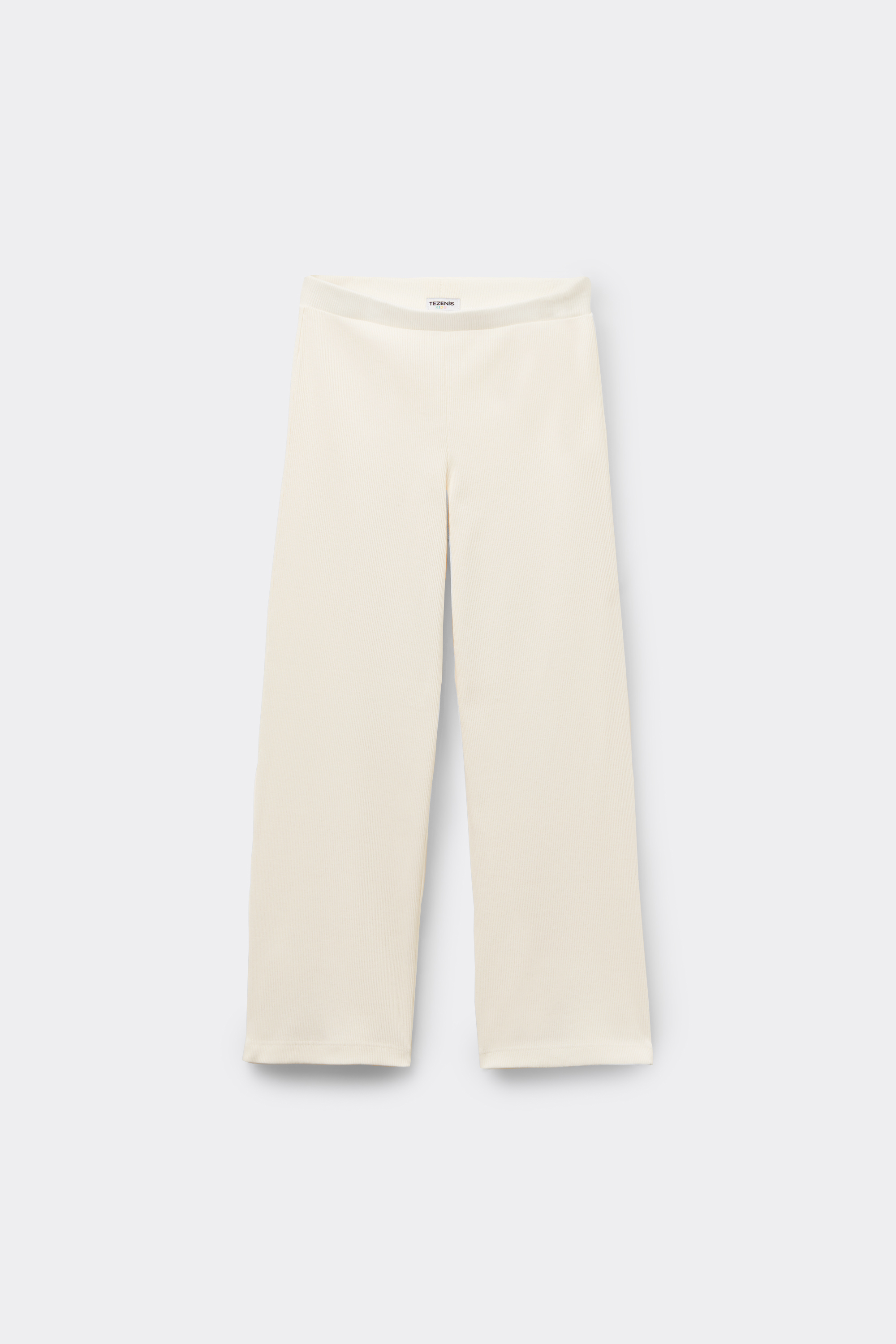 Girls’ Ribbed Cotton Palazzo Trousers