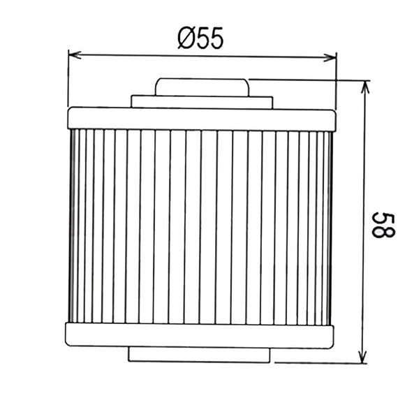 Filtre à huile HifloFiltro HF145 Type origineRef : H145 / HF145