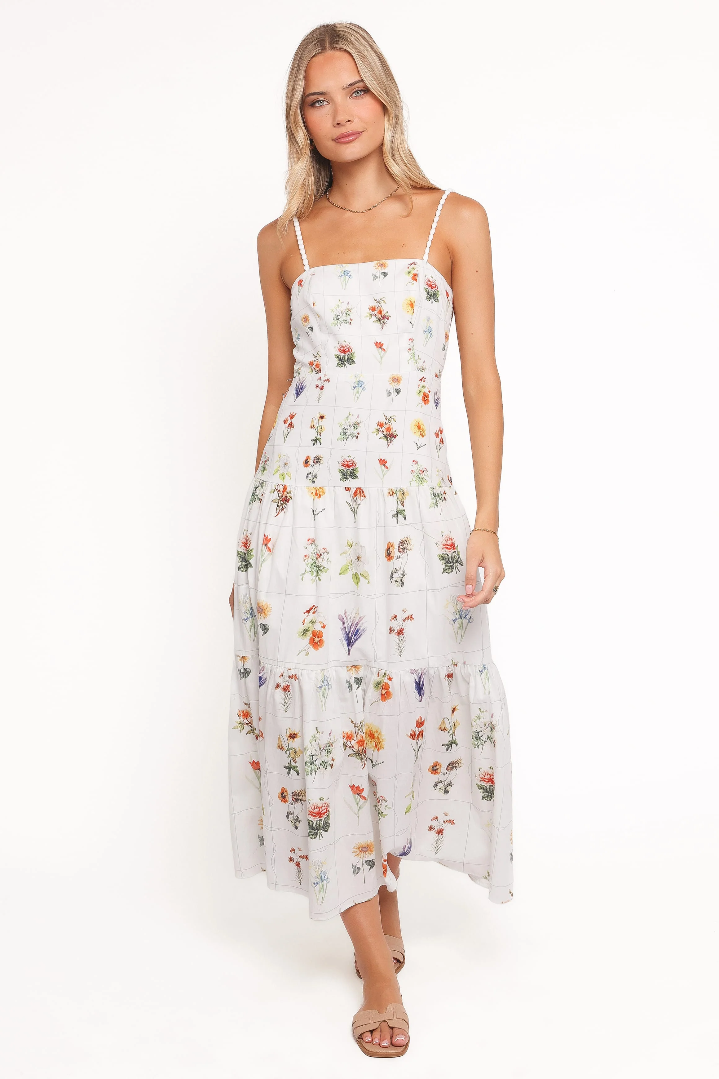 Brooks Maxi Dress - White Floral