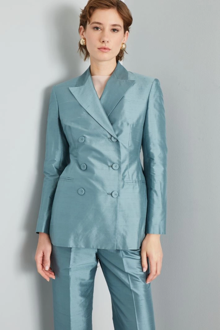 Silk shantung jacket - SUGAR PAPER