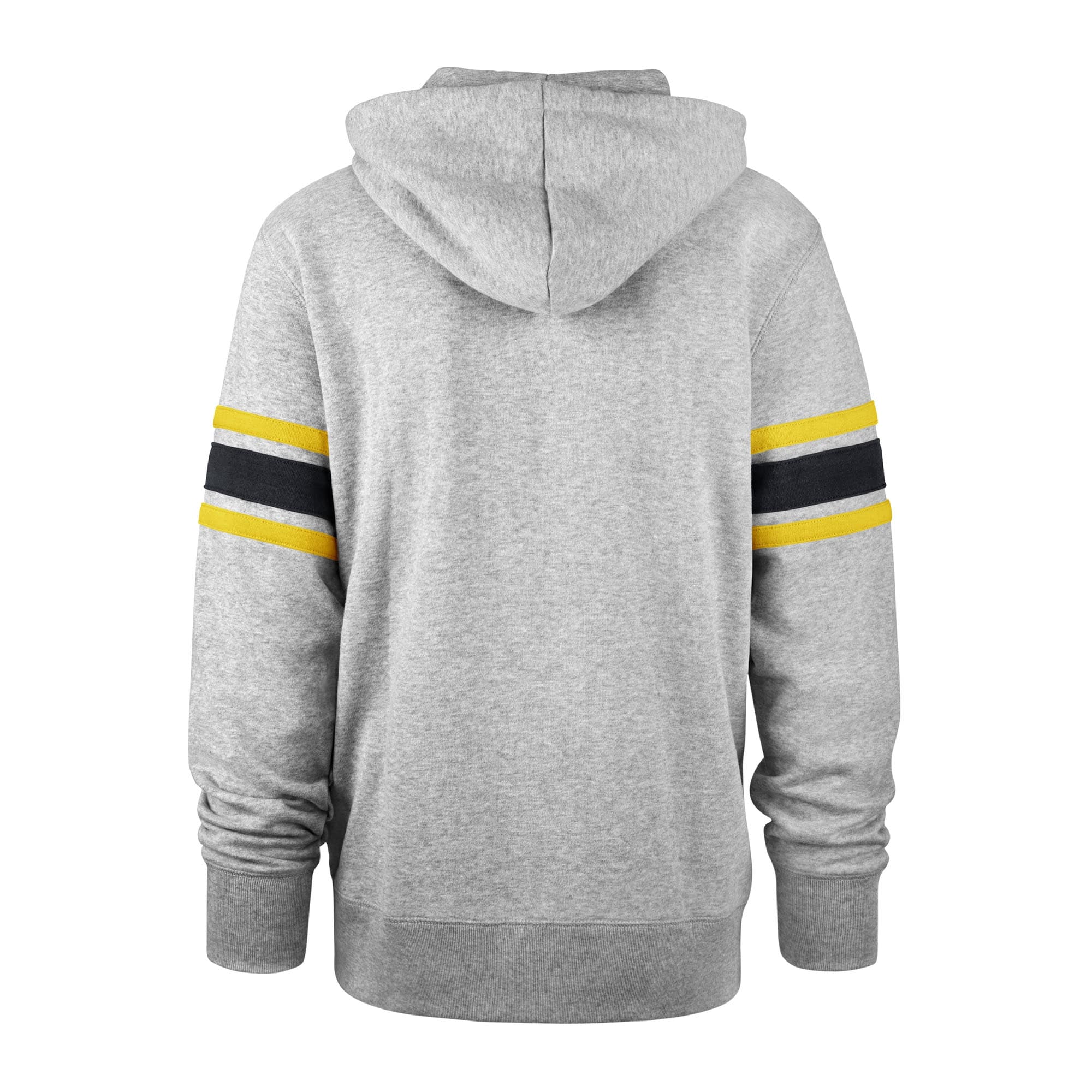 Nashville Predators Stripe Sleeve '47 Double Block NHL Hoodie Grey