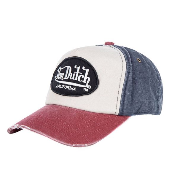 Casquette Von Dutch BASEBALL - Bleu / RougeRef : VDH0045 / VD/0/CAS1/JACKBWR2-TU