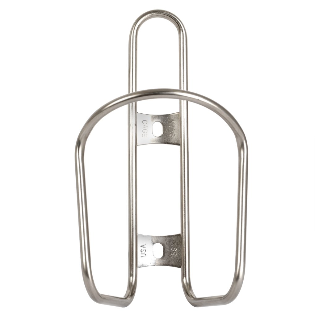 King Cage Flat Top Bottle Cage - Stainless Steel