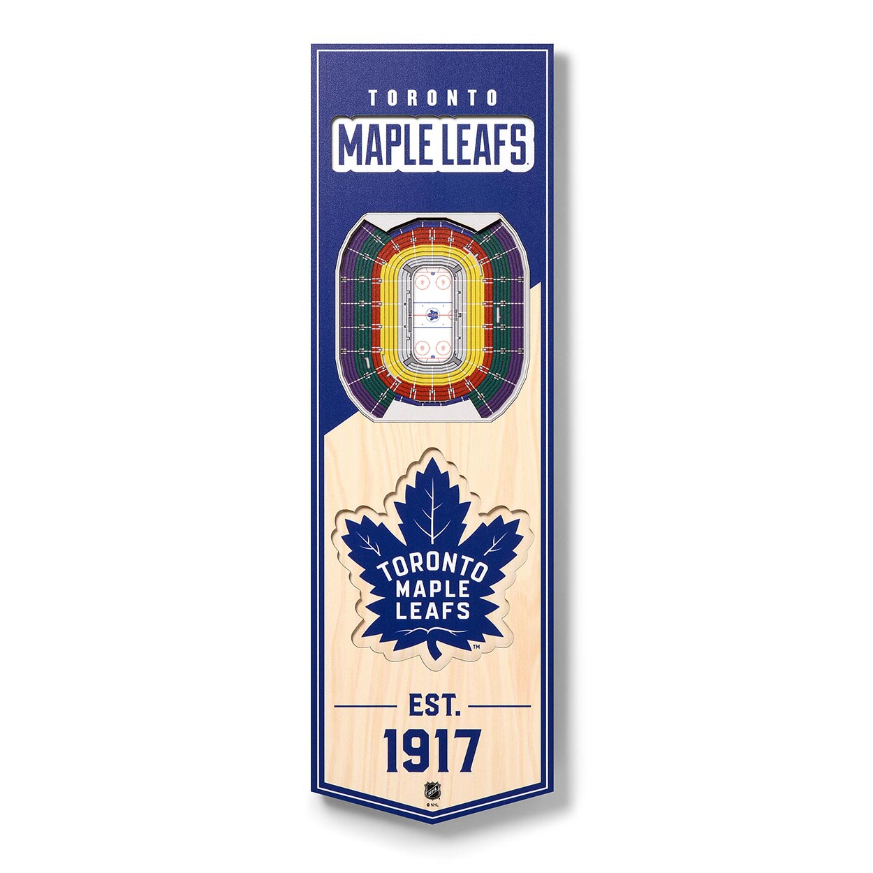 Toronto Maple Leafs 3D Stadium NHL Banner