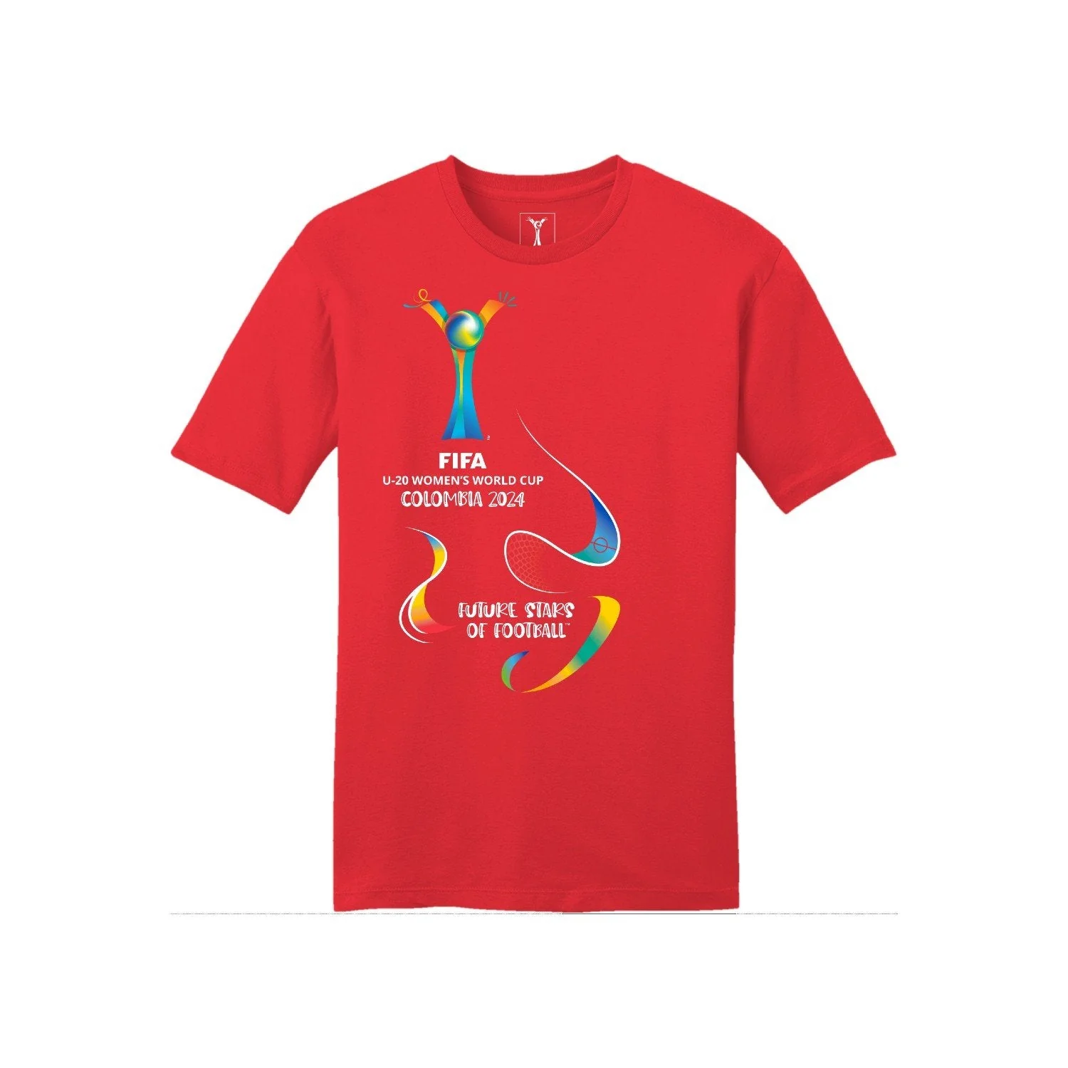 World football competition U-20 Women's World Cup Colombia 2024™ Red Graphic Flow T-Shirt - Unisex