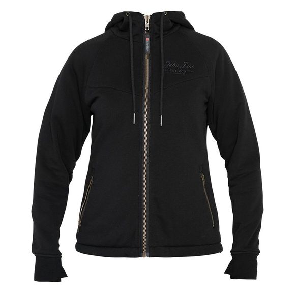 John Doe XTM Hoodie Women V2 - Black motorcycle sweatshirtRef: JDE0126