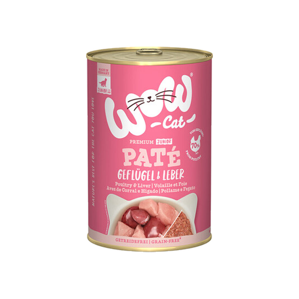 WOW Cat Wet Junior - Poultry & Liver - 200 g