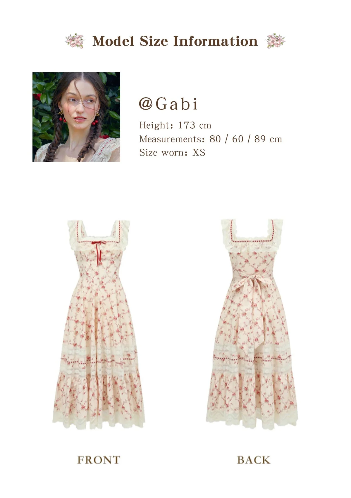 (US Exclusive) Red Garnet Corset Dress
