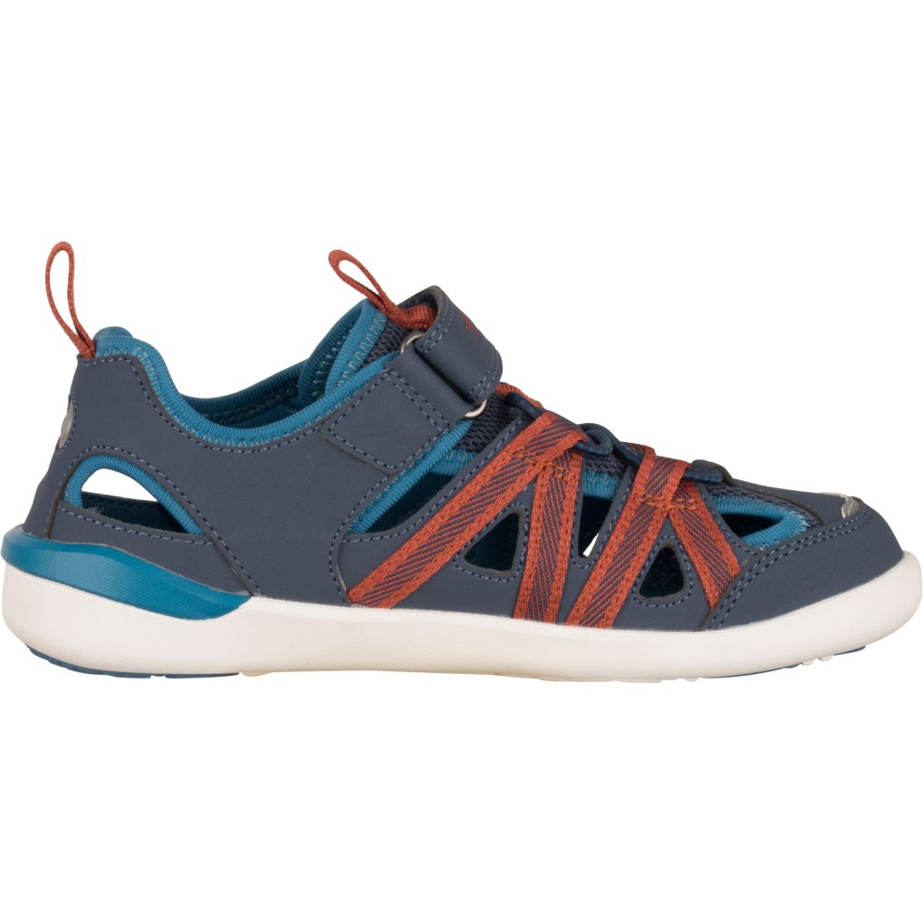 Trollkids Saltfjord Barefoot Sandal Kids - Mystic Blue/Red Clay/ Summernight Blue