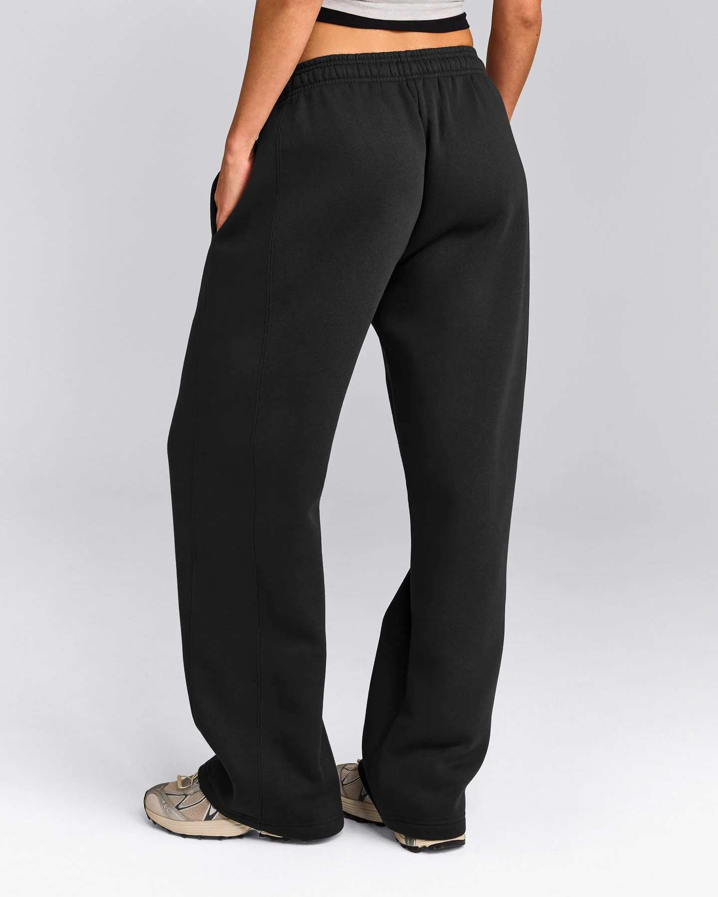 Foundations Cosy Straight Leg Joggers | Soft Black