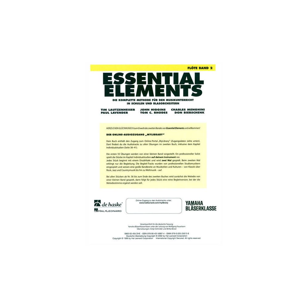 De Haske Essential Elements Flute 2 – Thomann Ireland