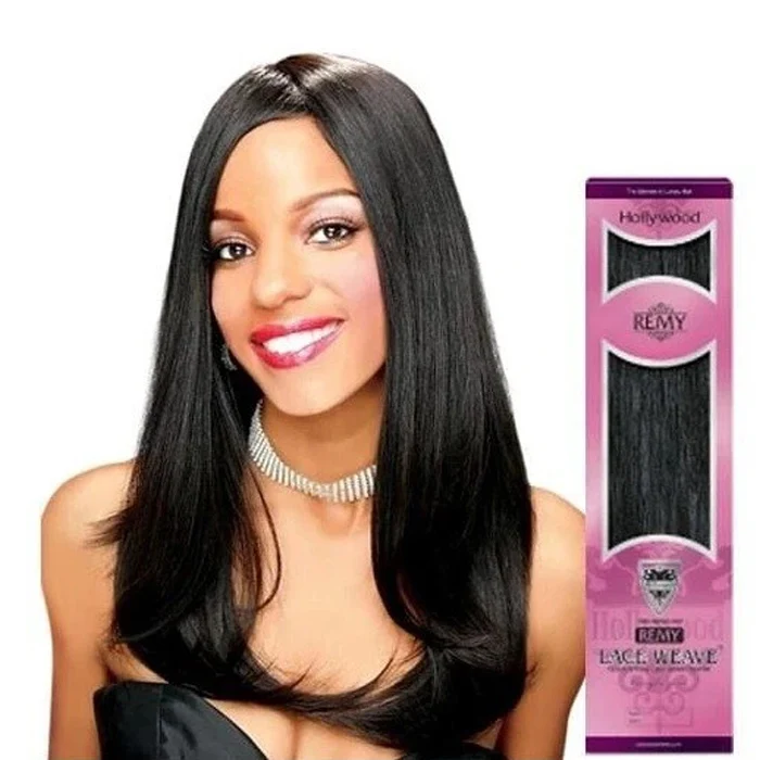 Hollywood Remy 100% Human Hair Lace Weave - STRAIGHT 10/14