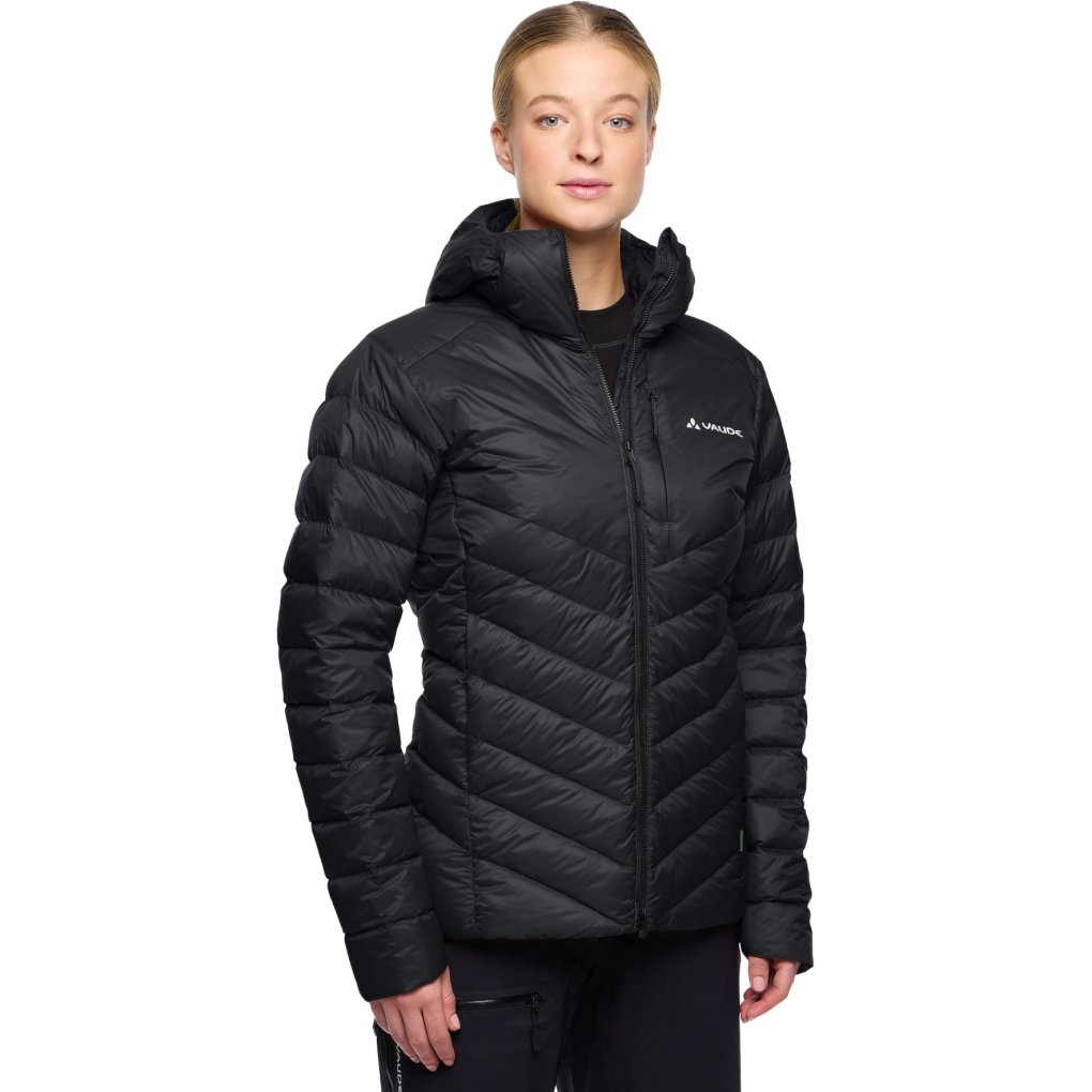 Vaude Monviso Down Hooded Jacket Women - black