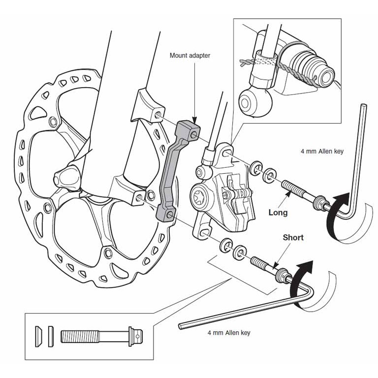 Shimano XTR SM-MA90 Brake Caliper Adapter - Postmount to Postmount