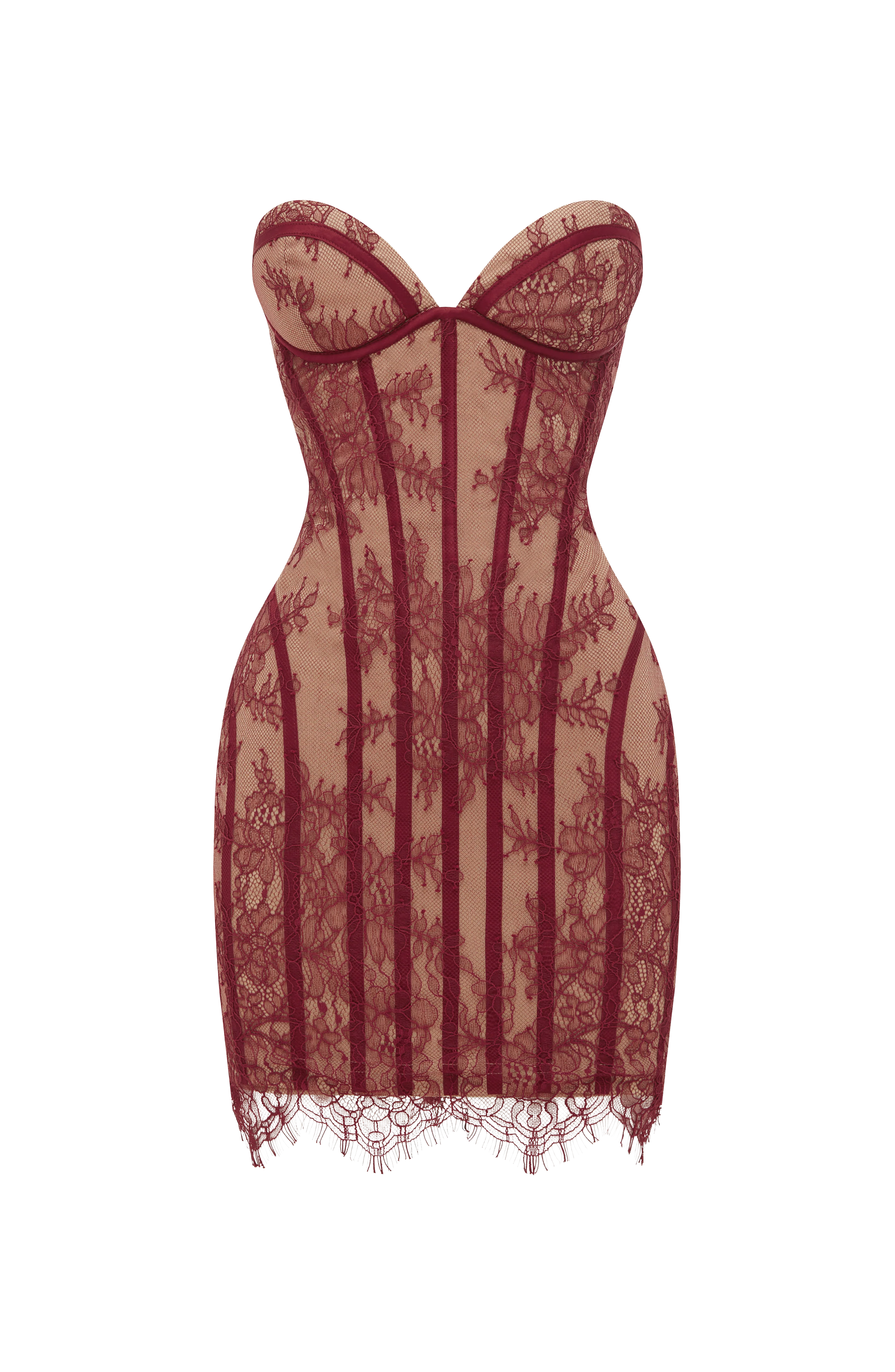 Sian Mini Dress - Burgundy