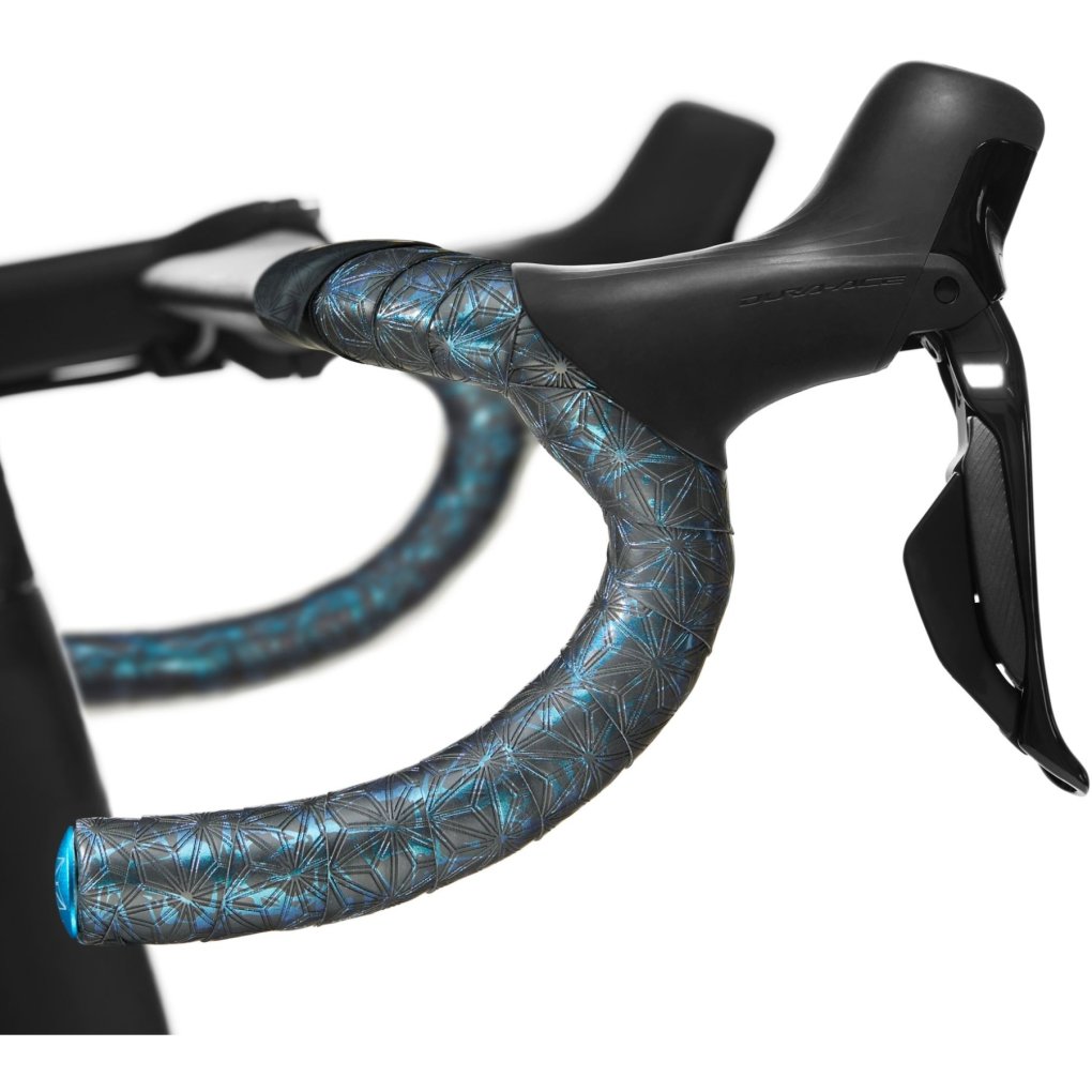 Supacaz Super Sticky Kush Splat Handlebar Tape - Blue Refractor
