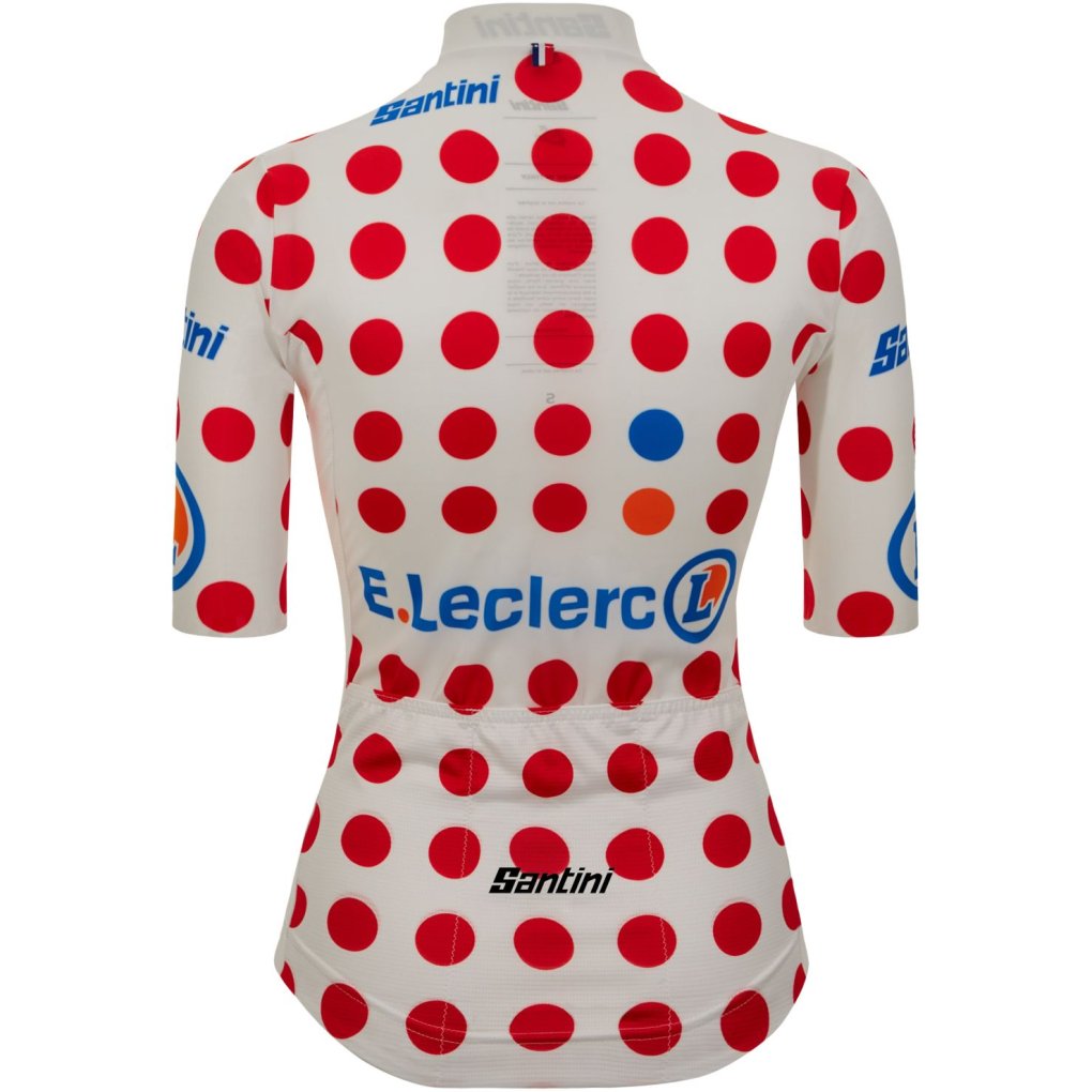 Santini GPM Leader Jersey Women - Tour de France Femmes Avec Zwift™ 2025 Collection Fan Line - RE971L75CTDFKOM - pois PO
