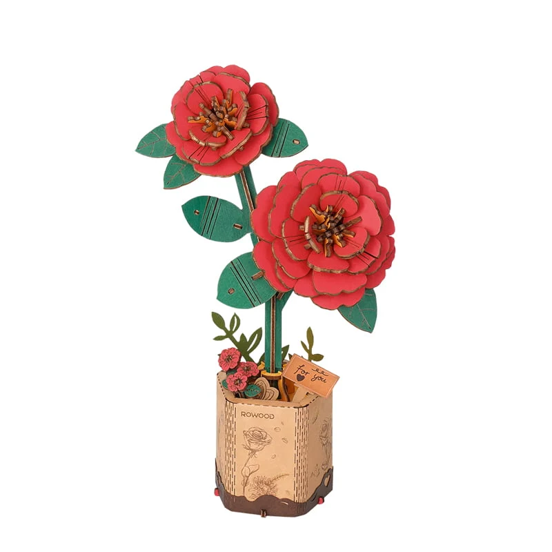 ROWOOD Red Camelia Robotime TW031