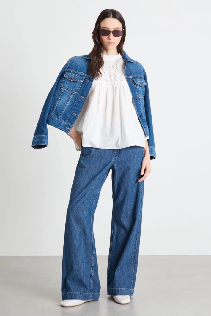 Wide-leg jeans - BLUE