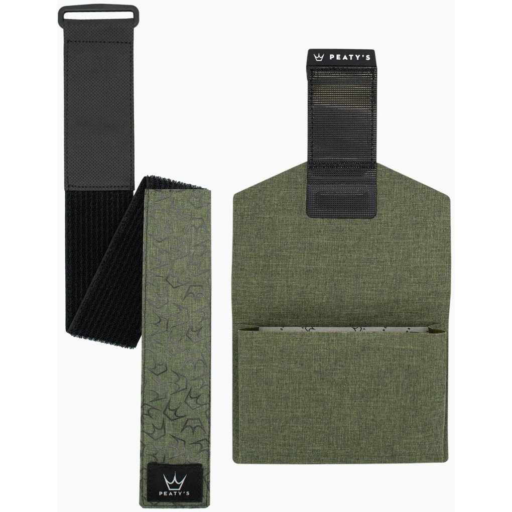 Peaty's HoldFast Trail Tool Wrap - moss green