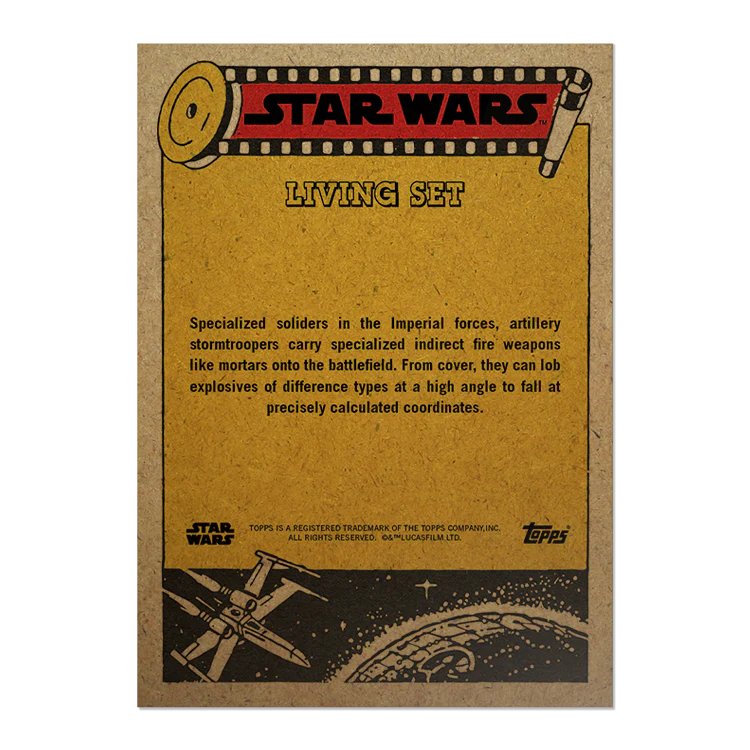 Topps UK - SW Living Set Card #427 - Artillery Stormtrooper