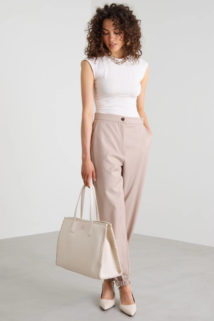 Draped T-shirt - CREAM