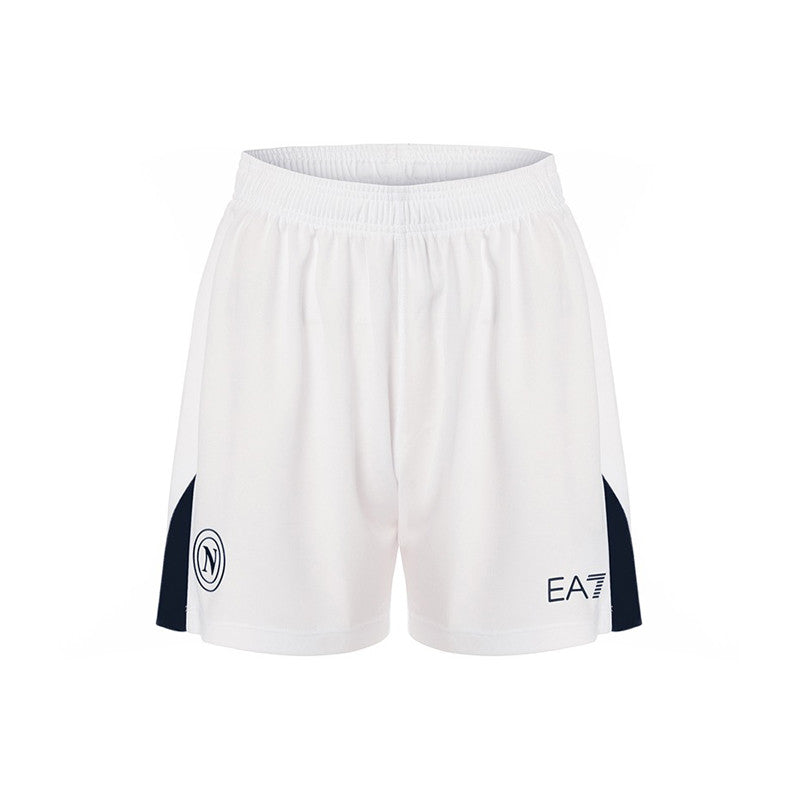 SSC Napoli White/Navy Blue Shorts 2024/2025