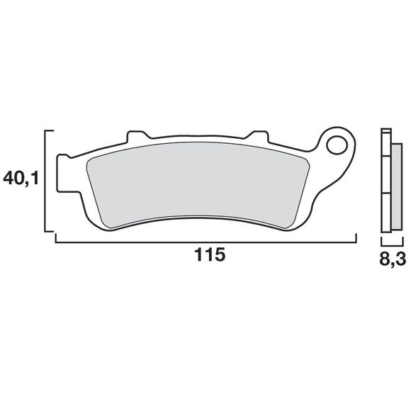 Brembo LA Sinter Metal Sintered Front Brake PadsRef: 07HO42LA