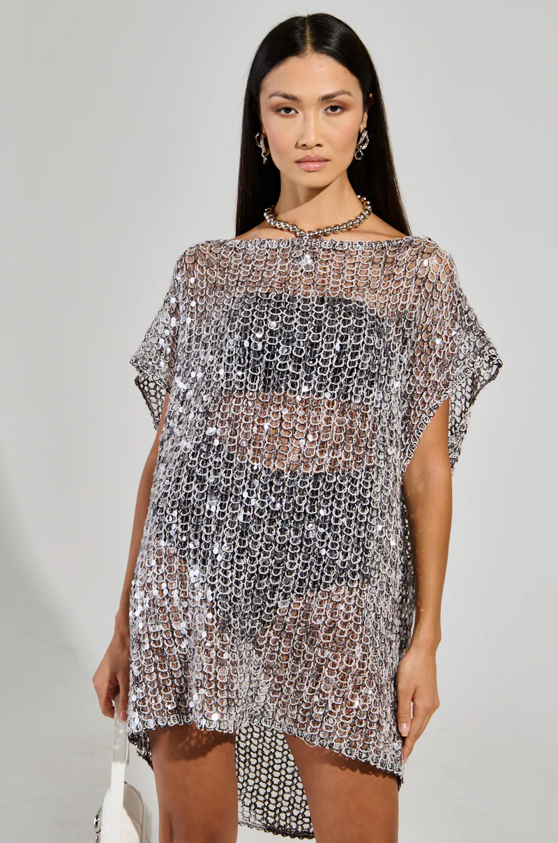 She Sells Seashells Knit Mini Dress