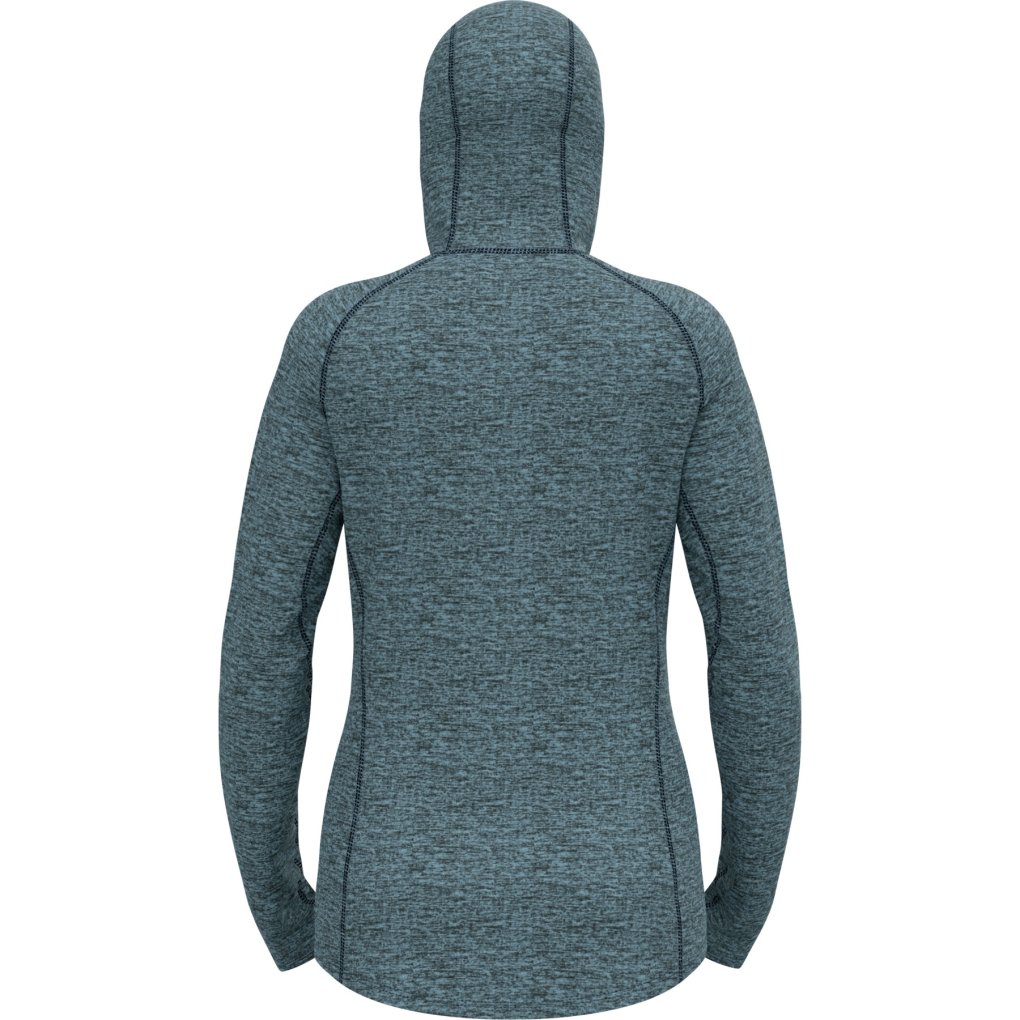 Odlo Tencia Mid Layer Hoody Jacket Women - provincial blue melange
