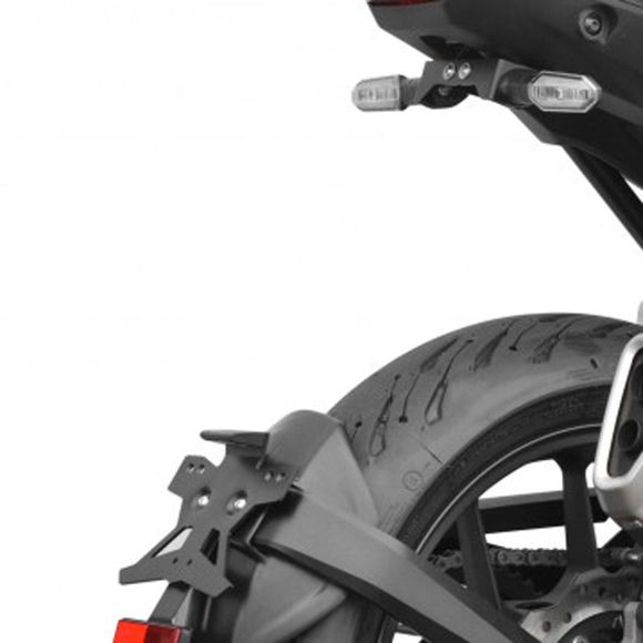 Top Block LOW License Plate Holder WITH MUDGUARD - BlackHONDA 750 CB 750 HORNET - 2023 - 2025Ref: tb0468 / spehlr56-3274-823
