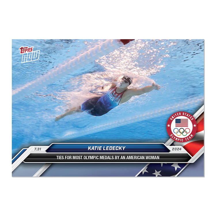 Katie Ledecky - 2024 Olympic Games TOPPS NOW® Card 9