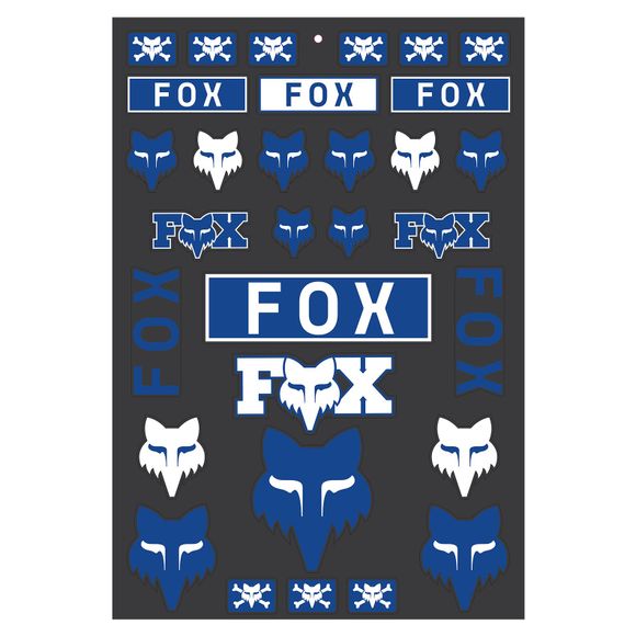 Fox LEGACY TRACK PACK sticker sheet - BlueRef: fx4922 / 32536-002-os