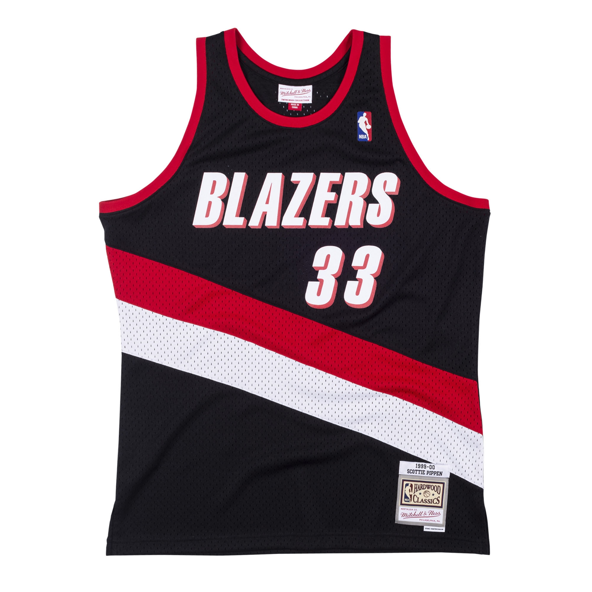 Scottie Pippen #33 Portland Trail Blazers 1999-00 Mitchell & Ness Swingman NBA Jersey Black