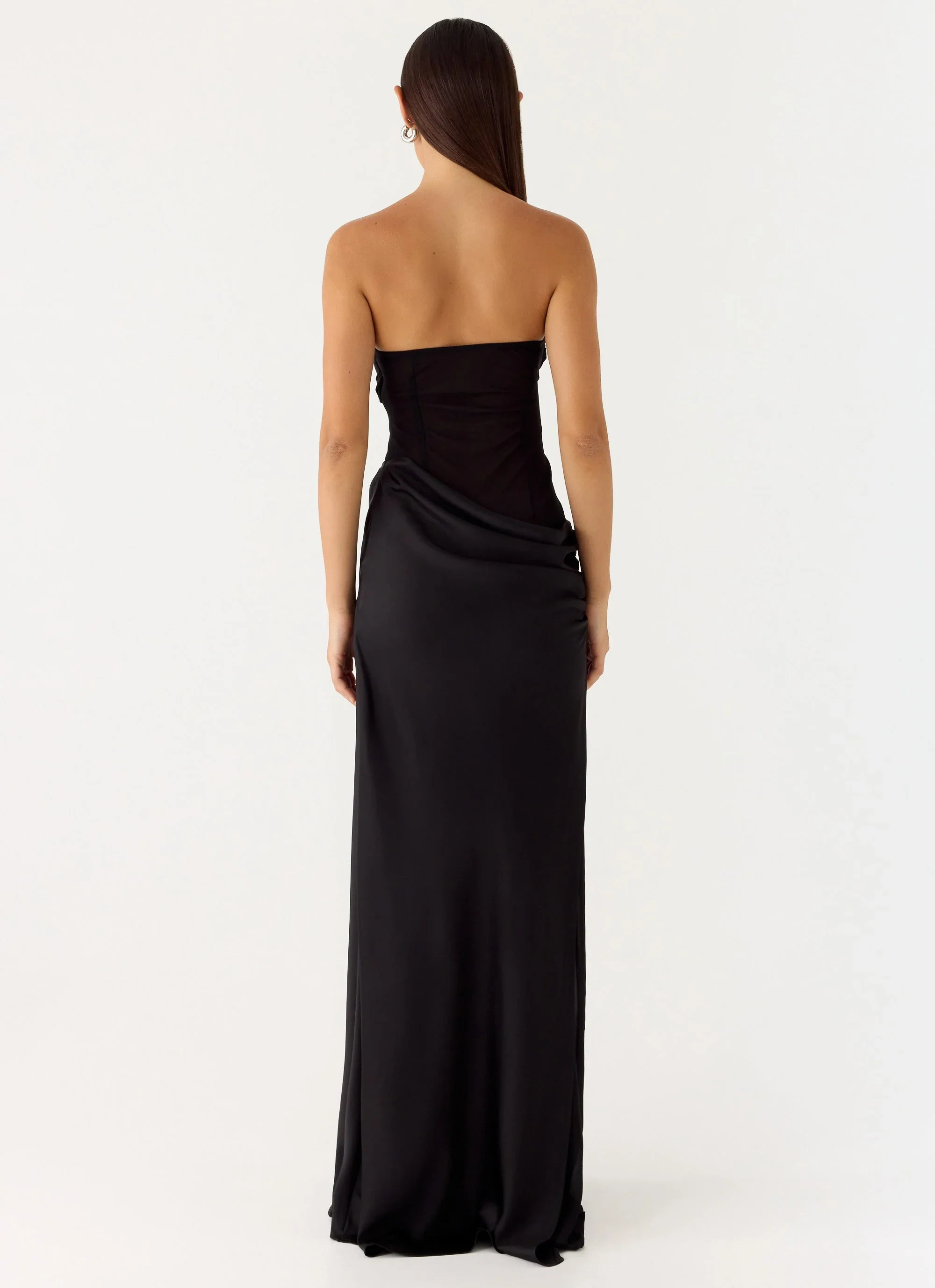 Champagne Skies Maxi Dress - Black
