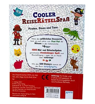 Cooler Reise Rätsel Spaß - Piraten-Dinos-Tiere