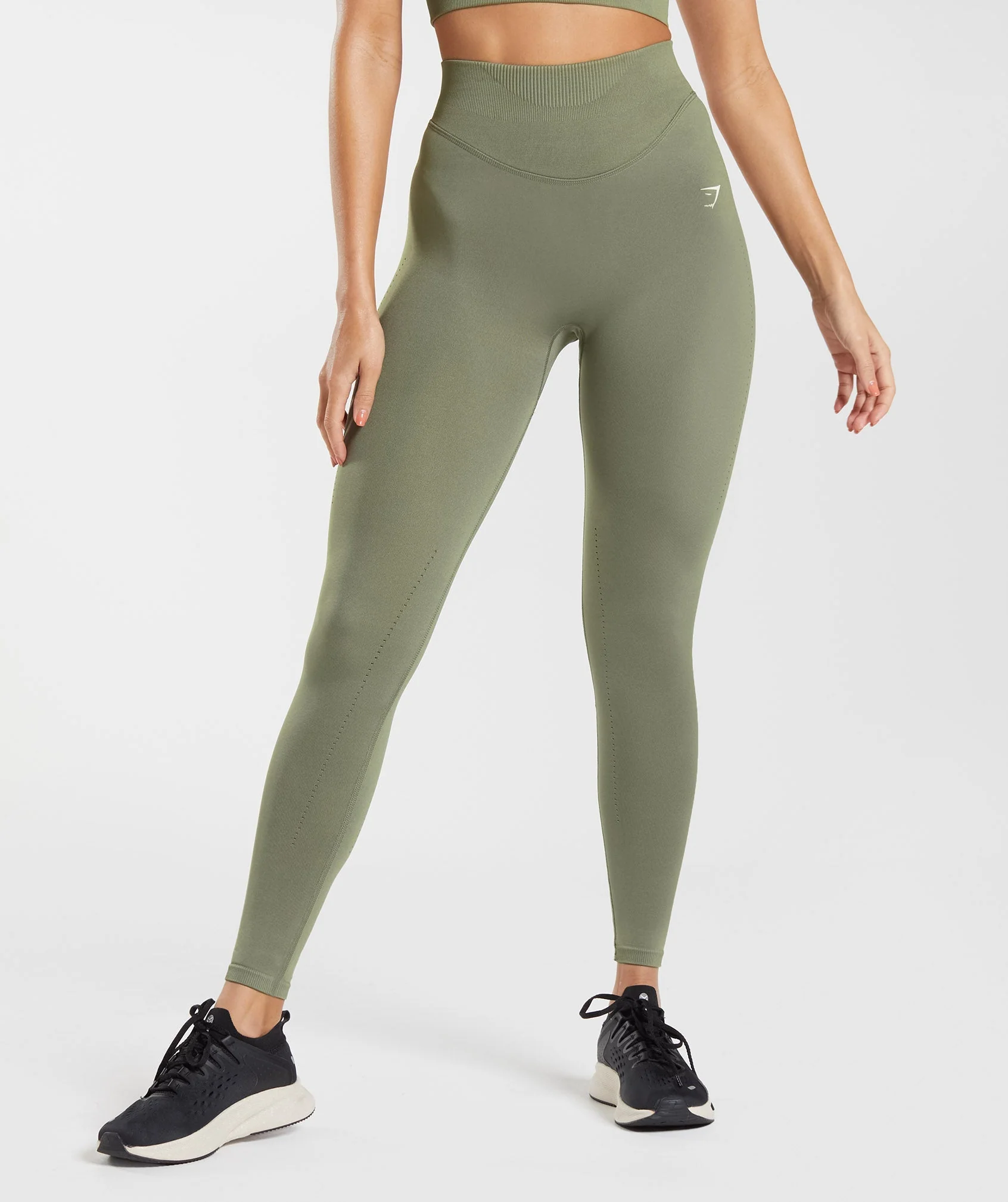 Sweat Seamless Leggings Dusty Olive