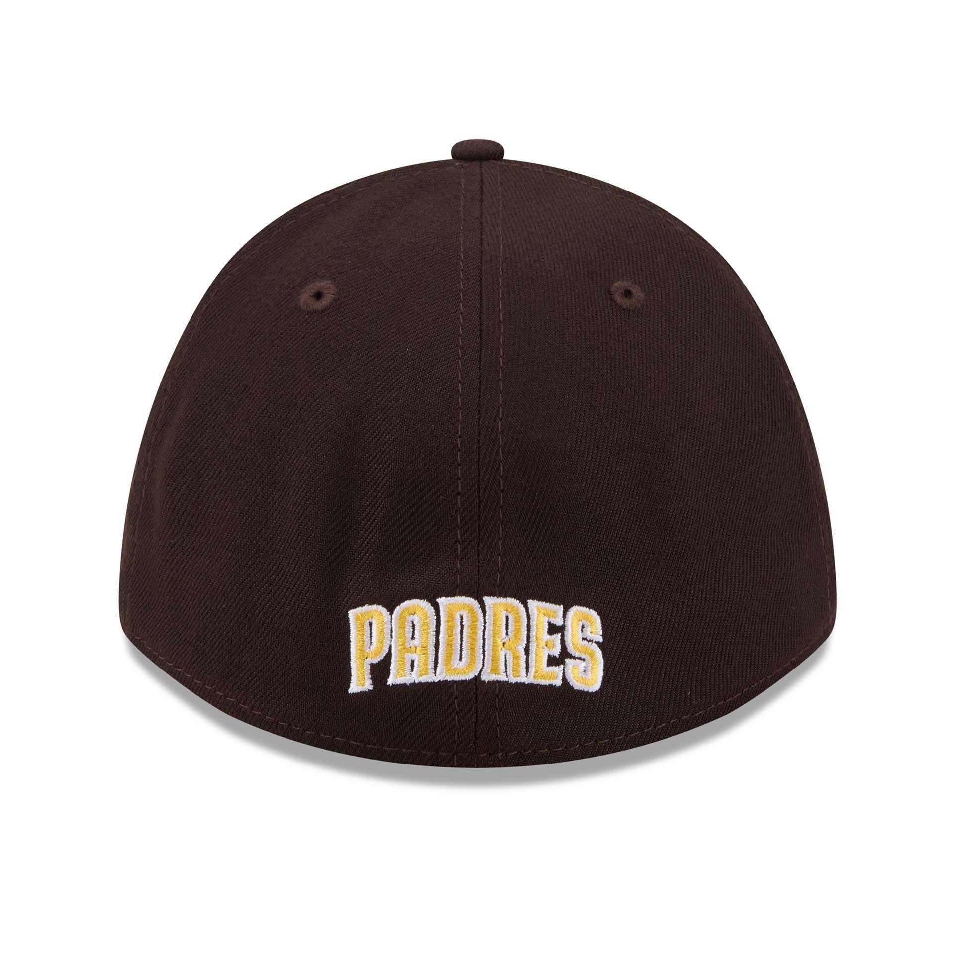 San Diego Padres MLB Alternate Team Logo 39THIRTY M-Crown Flex Cap Brown