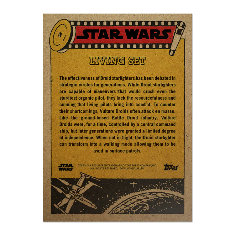 Topps UK - SW Living Set Card #474 - Vulture Droid
