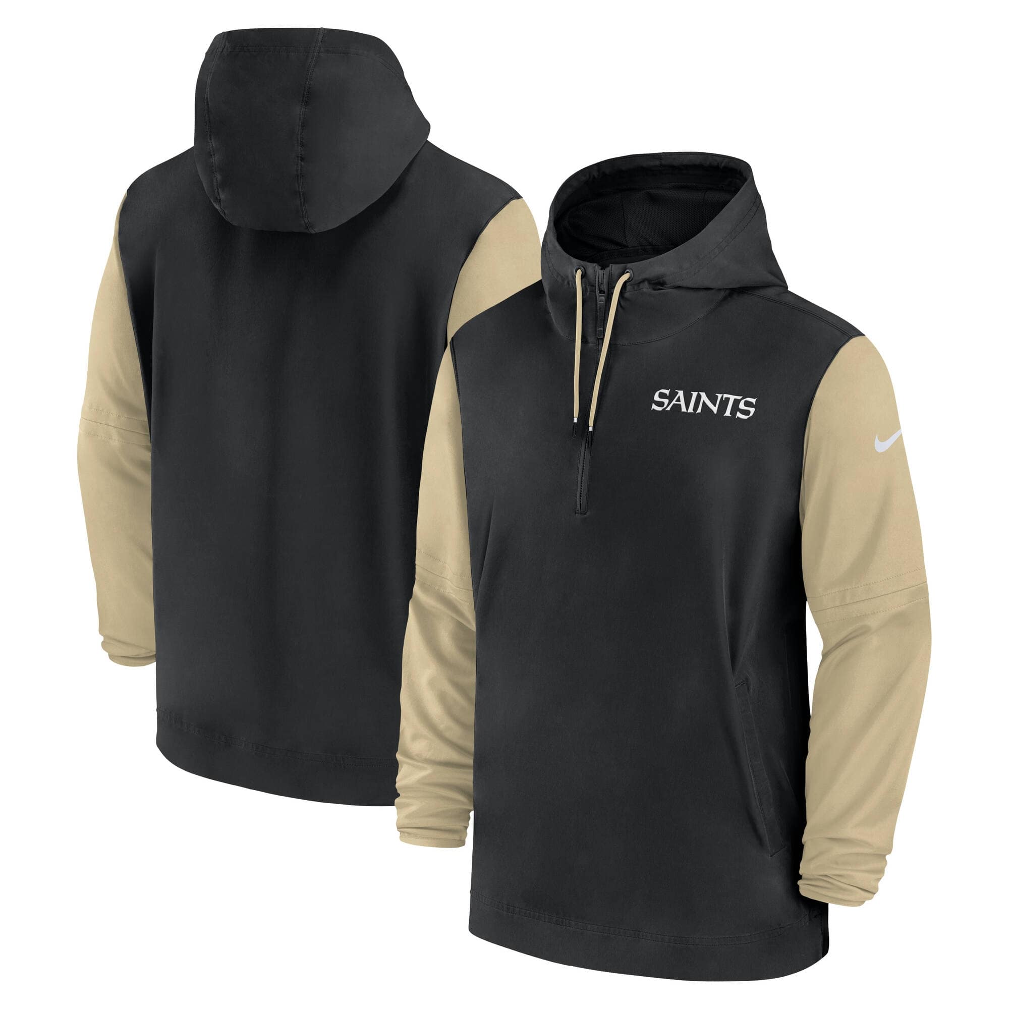 New Orleans Saints 2024 NFL Sideline Pre-Game Nike Lightweight Player Jacket Black
