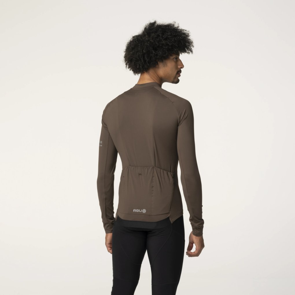 AGU Performance Solid Longsleeve Jersey Men - ground coffee