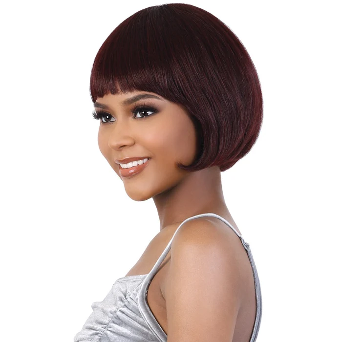 Motown Tress Silver Gray Hair Collection 100% Human Hair Full Wig - SH PERRI