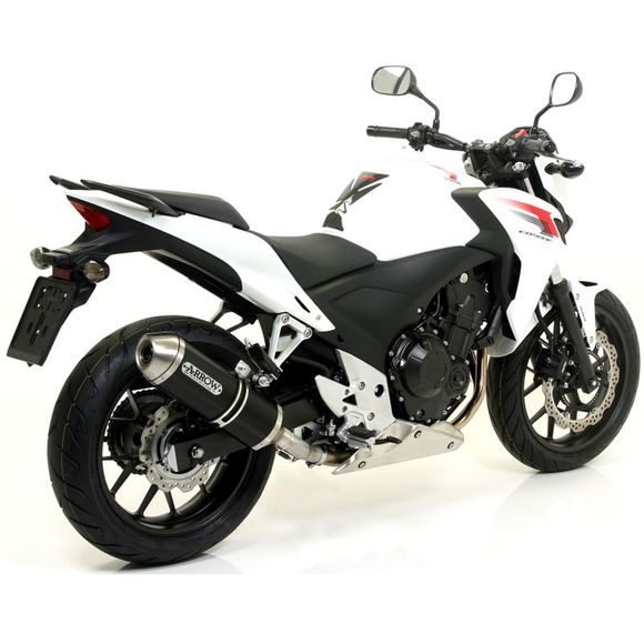 Arrow Alu dark race-tech silencer steel tipRef: 71804AON / CMB71804AON+71480MI