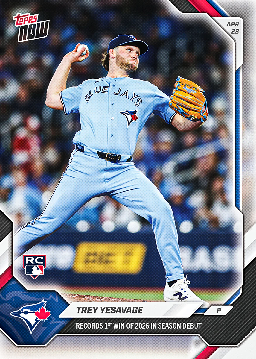 Trey Yesavage - 2026 MLB Topps NOW® - Card 135 - PR: 2268