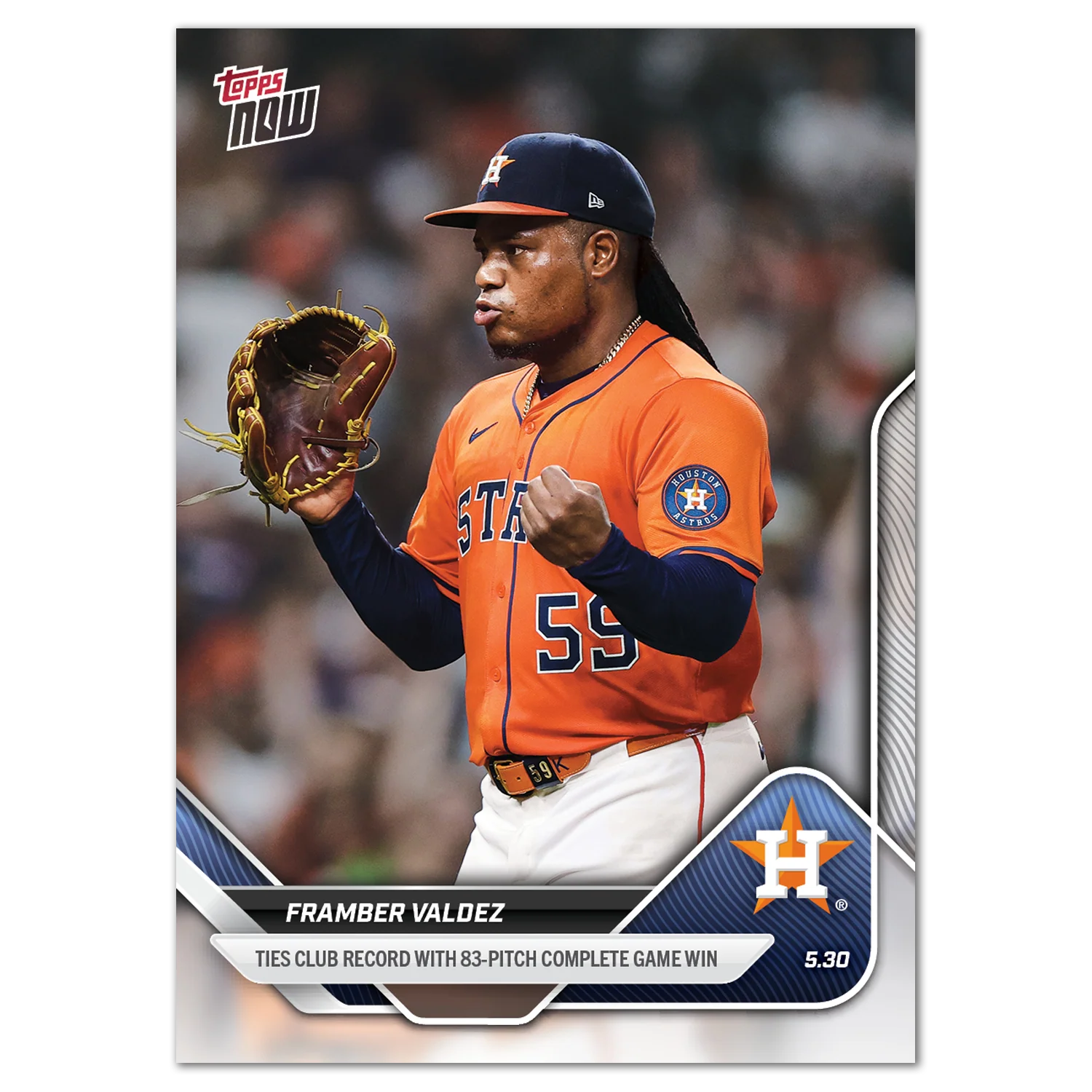 Framber Valdez - 2025 MLB Topps NOW® - Card 235