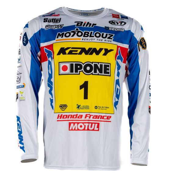 Maillot cross Kenny REPLICA HONDA MOTOBLOUZ SR CYRIL GENOT 2025 - Bleu / BlancRef : KE2487 / 251-3304050-02