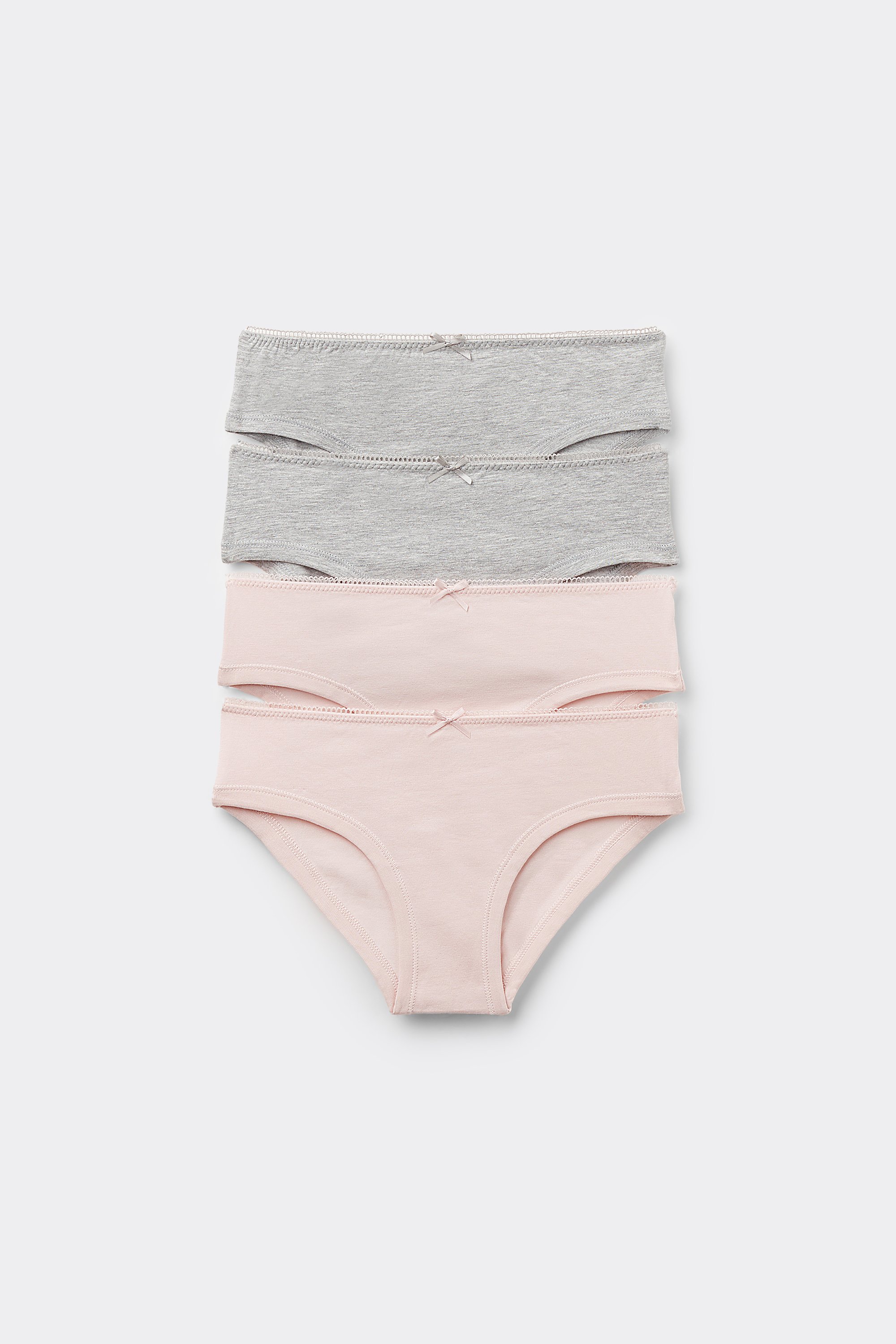 4 Pairs of Girls’ Basic Cotton Knickers