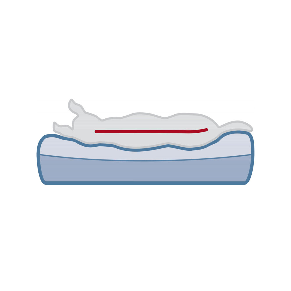 Trixie Vital Mattress Bendsen - 80 x 60 cm - Dark Grey/Light Grey