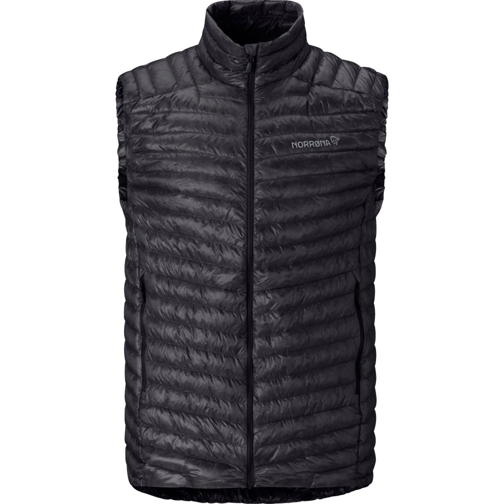 Norrona trollveggen down800 Super Light Vest Men - Caviar Black