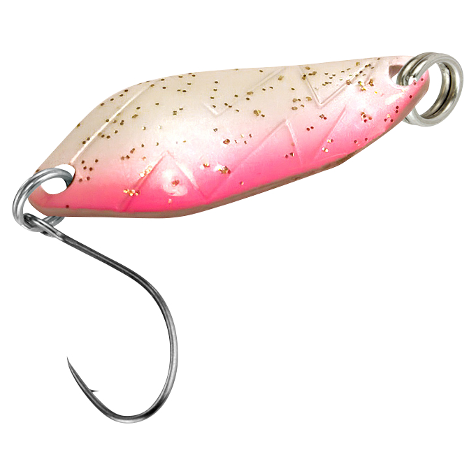 FTM Trout Spoon Strike (2.1 g, White\/Pínk Glitter UV)